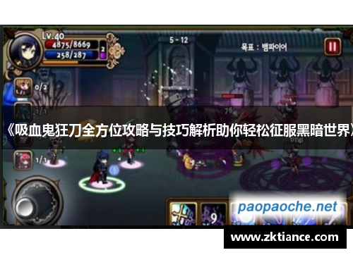 《吸血鬼狂刀全方位攻略与技巧解析助你轻松征服黑暗世界》